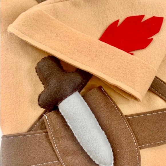 Halloween huntsman felt tunic custom/ party supplies - Picture 3 of 11